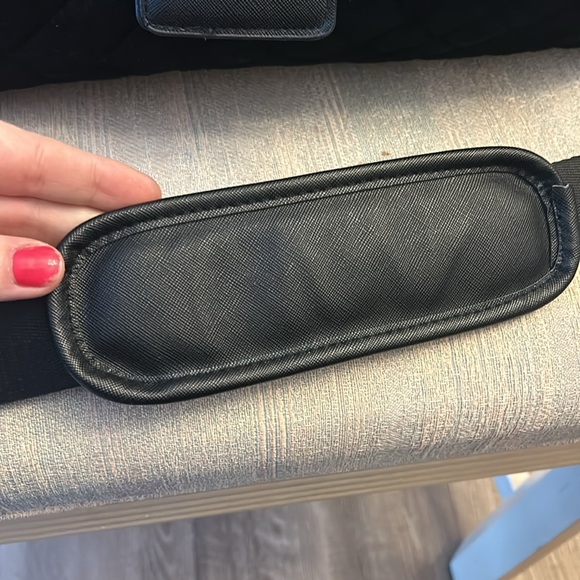 Adrienne Vittadini Velvet Travel Bag Crossbody & Handles - Picture 13 of 15